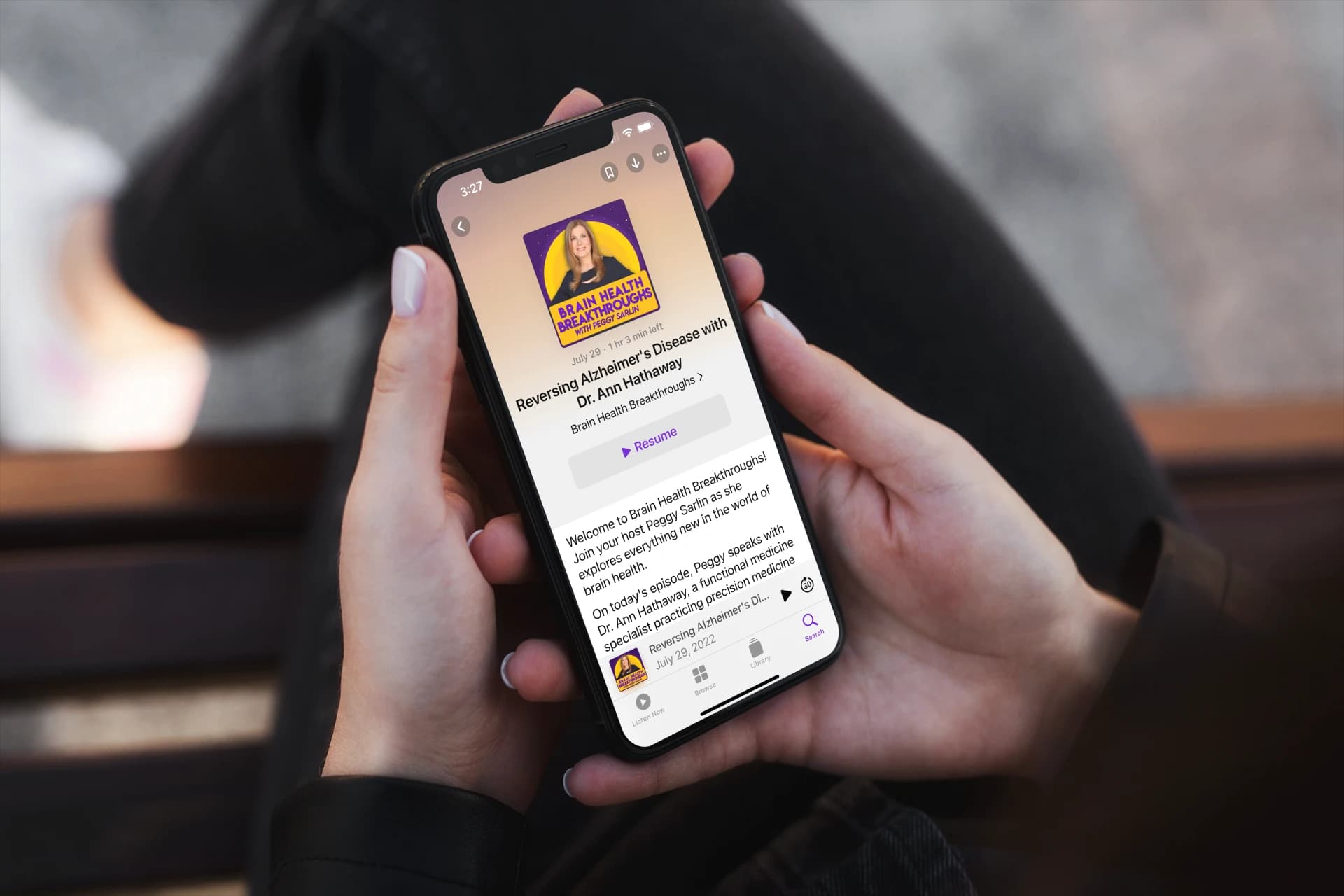 BHB-WOMAN-LISTENING-TO-PODCAST